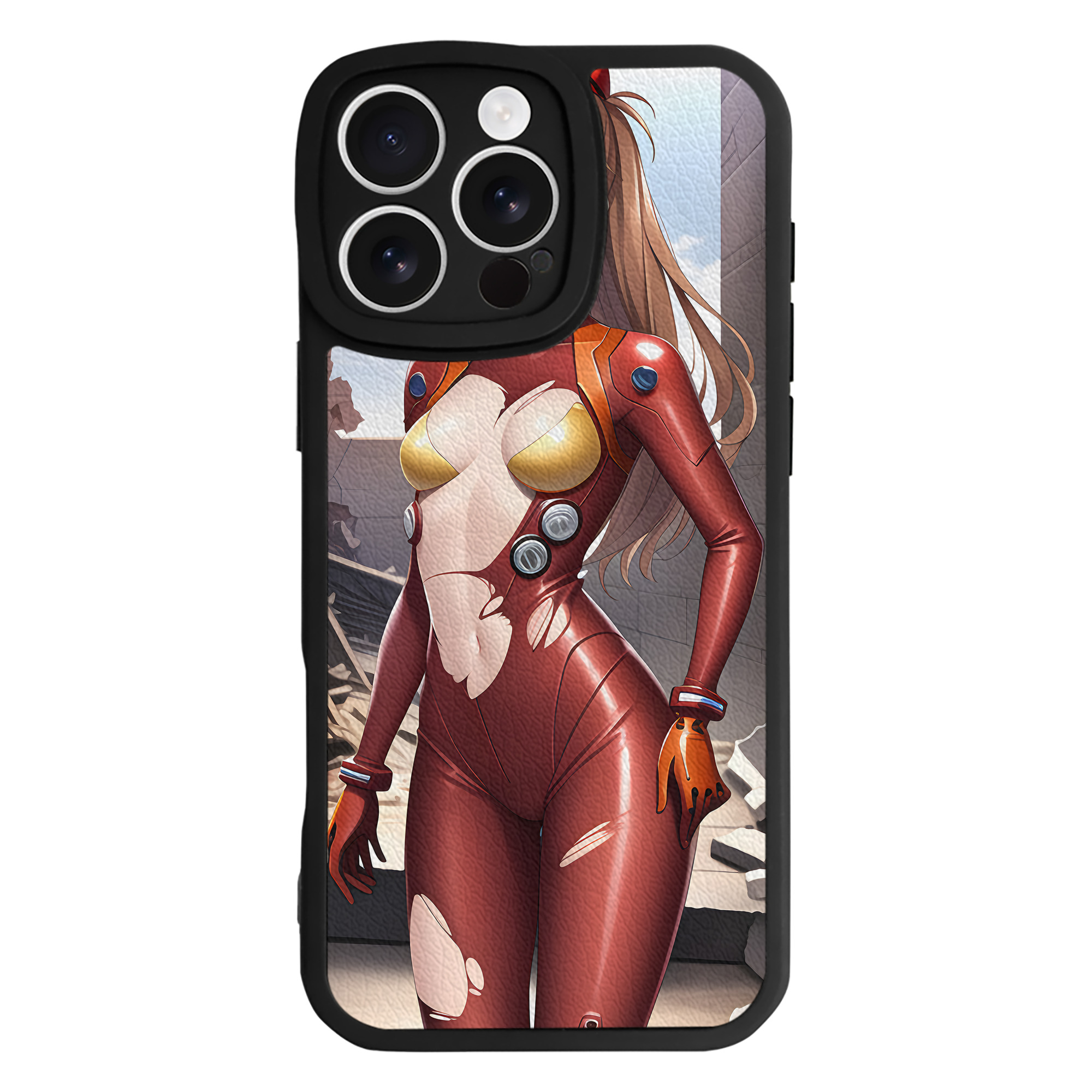 （画像用） EVA 新世紀エヴァンゲリオン 【iPhone 16シリーズ対応】シリコンスマホケース（レザー調） 材質：シリコン